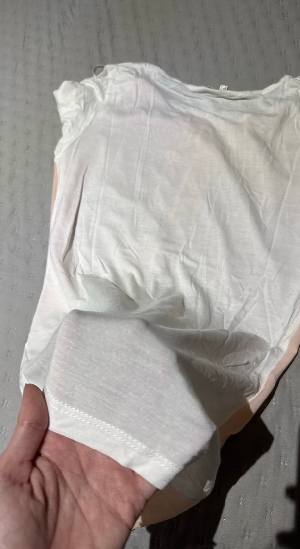 Dantel Detaylı Bej Kısa Kollu Bluz - Görsel 4