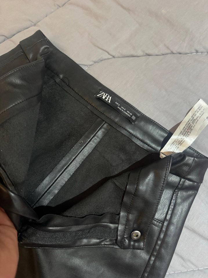 Zara deri pantolon - Görsel 4
