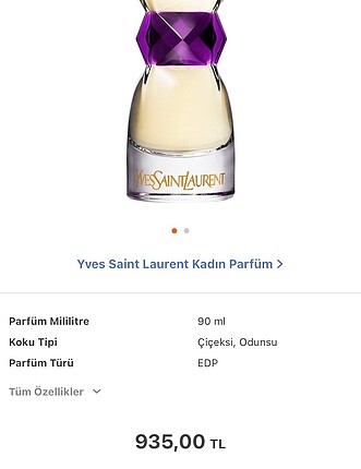 YSL kadın parfüm