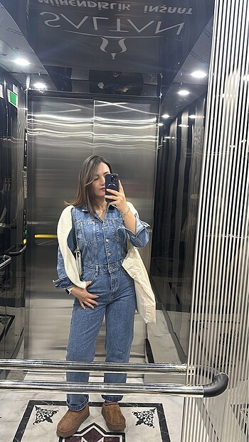 Zara ZARA DENİM TULUM KOT