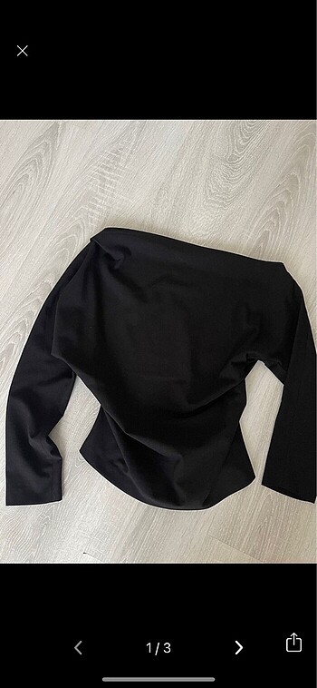 zara siyah asimetrik bluz