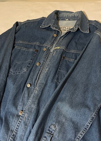 Replay Mavi Denim Gomlek