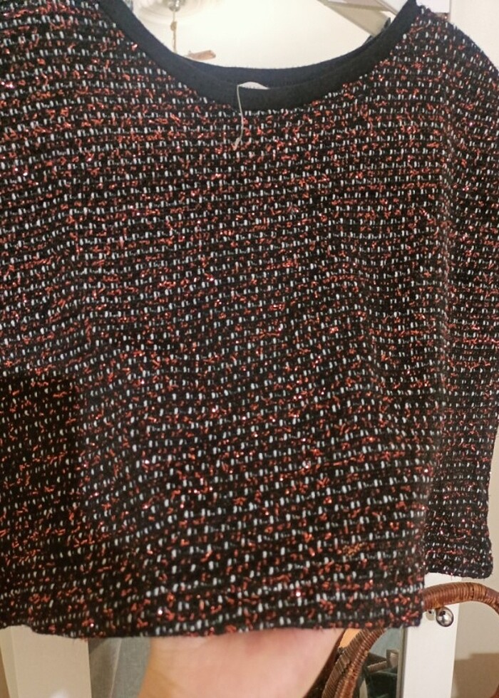 Crop süveter  - Görsel 4