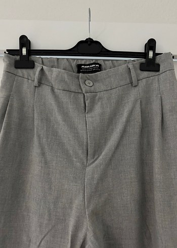 Pileli, keten baggy pantolon - Görsel 3