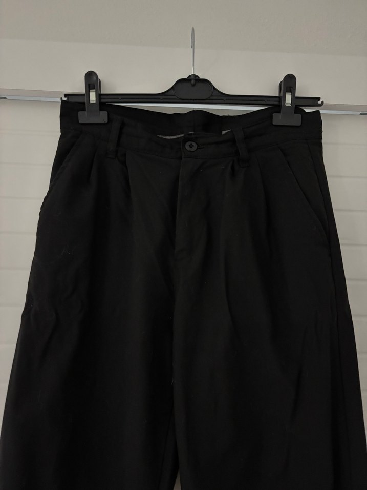 Keten, pileli erkek baggy pantolon - Görsel 2