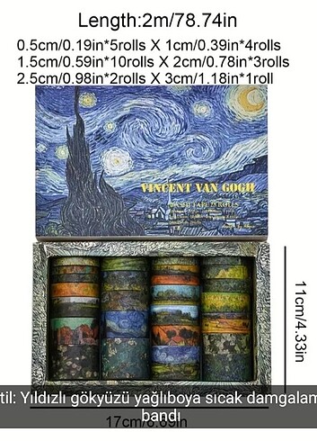 Washi tape 20'li