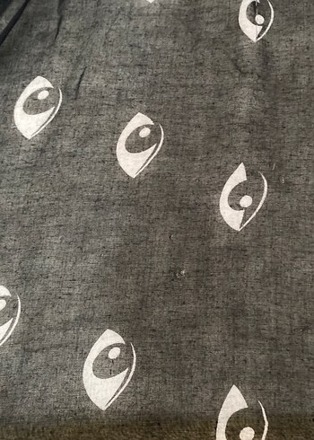 Beden siyah Renk Kadin siyah desenli şal atkı