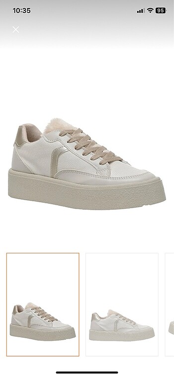 İnci krem sneaker