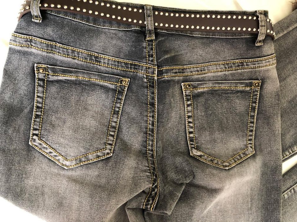 Y2K Grunge Punk Taşlı Gothic Jean — görsel 4/11