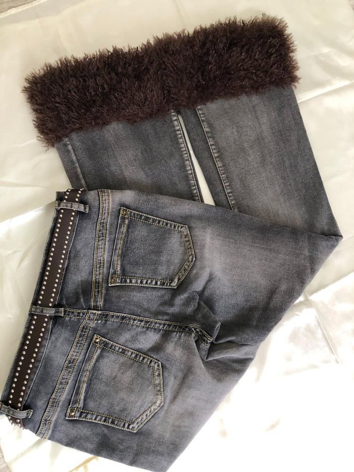 Y2K Grunge Punk Taşlı Gothic Jean — görsel 2/11