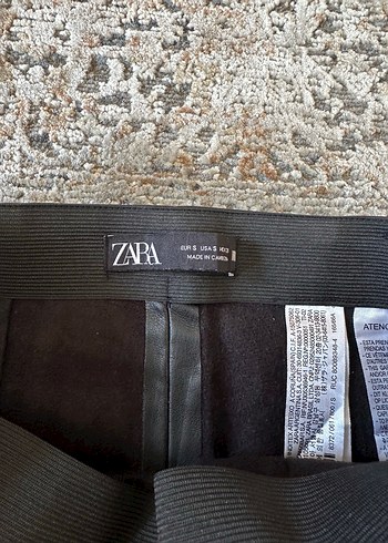 Deri Siyah Kadın Pantolon - Görsel 3