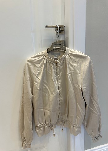 H&M Bej Uzun Kollu Kadın Ceket - Görsel 4