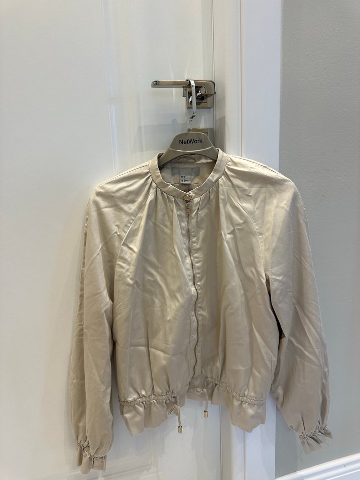 H&M Bej Uzun Kollu Kadın Ceket - Görsel 4