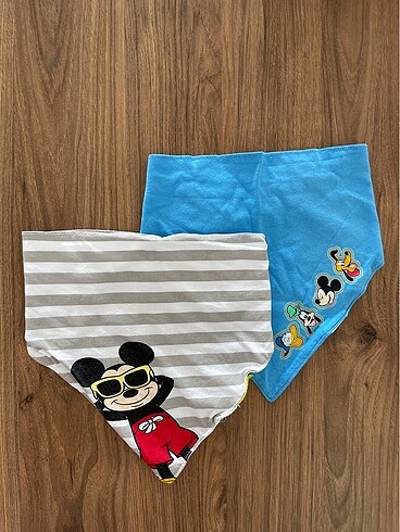 LC Waikiki Mickey Mouse Baskılı Erkek Bebek Mama Önlüğü 2'li