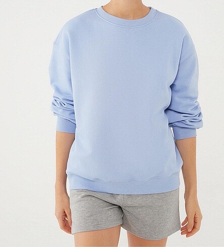 Mavi Jeans Bisiklet yaka işi polarlı sweatshirt