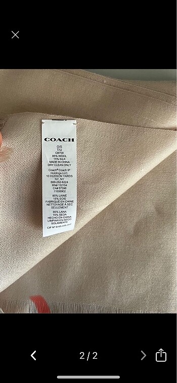 Coach Coach şal