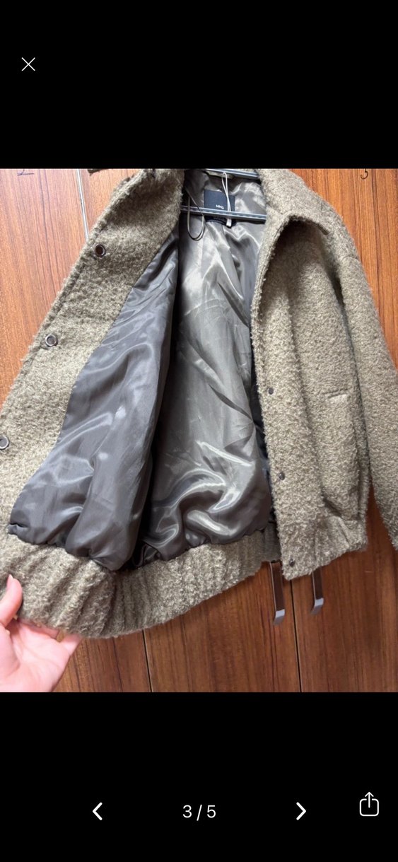 MANGO Oversize Bomber Ceket - Görsel 3