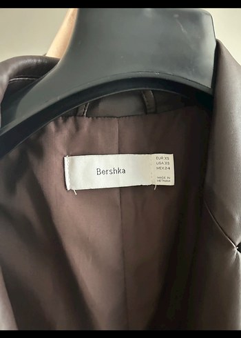 Bershka deri blazer ceket - Görsel 3
