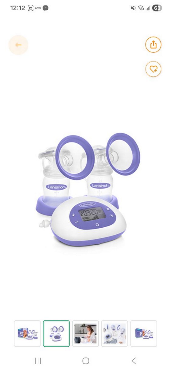 Lansinoh Elektrikli Göğüs Pompası - Görsel 2