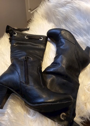 Siyah bağcıklı diz alti - Görsel 4