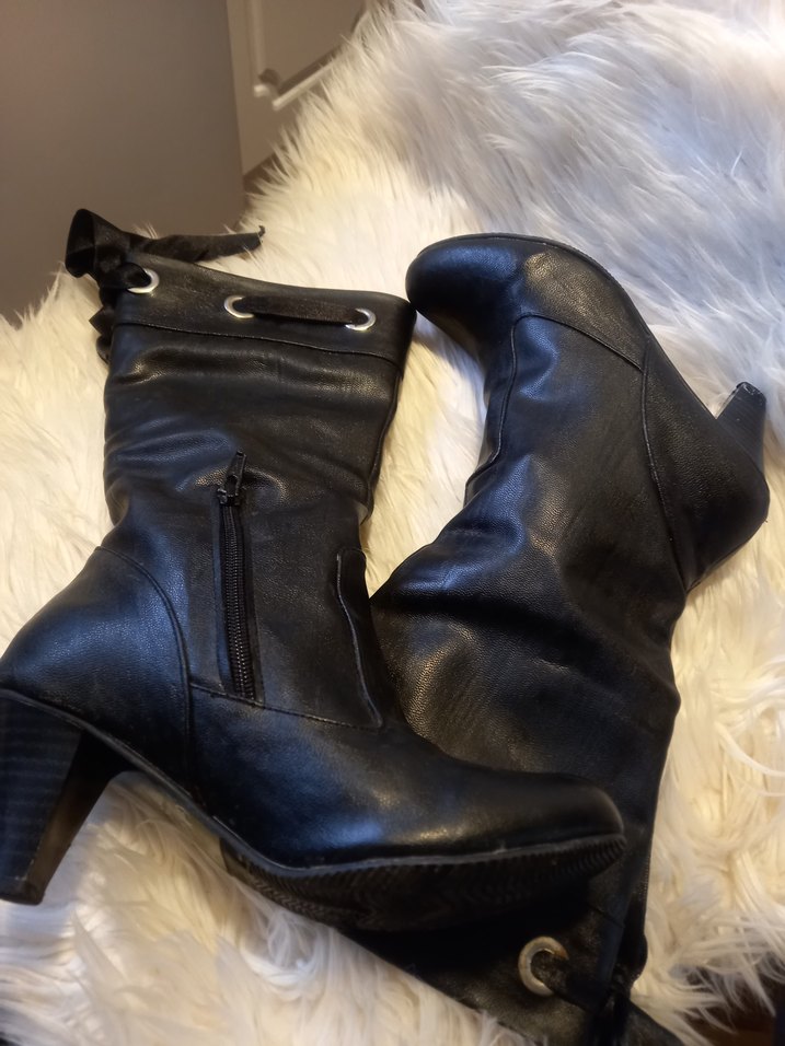 Siyah bağcıklı diz alti - Görsel 4