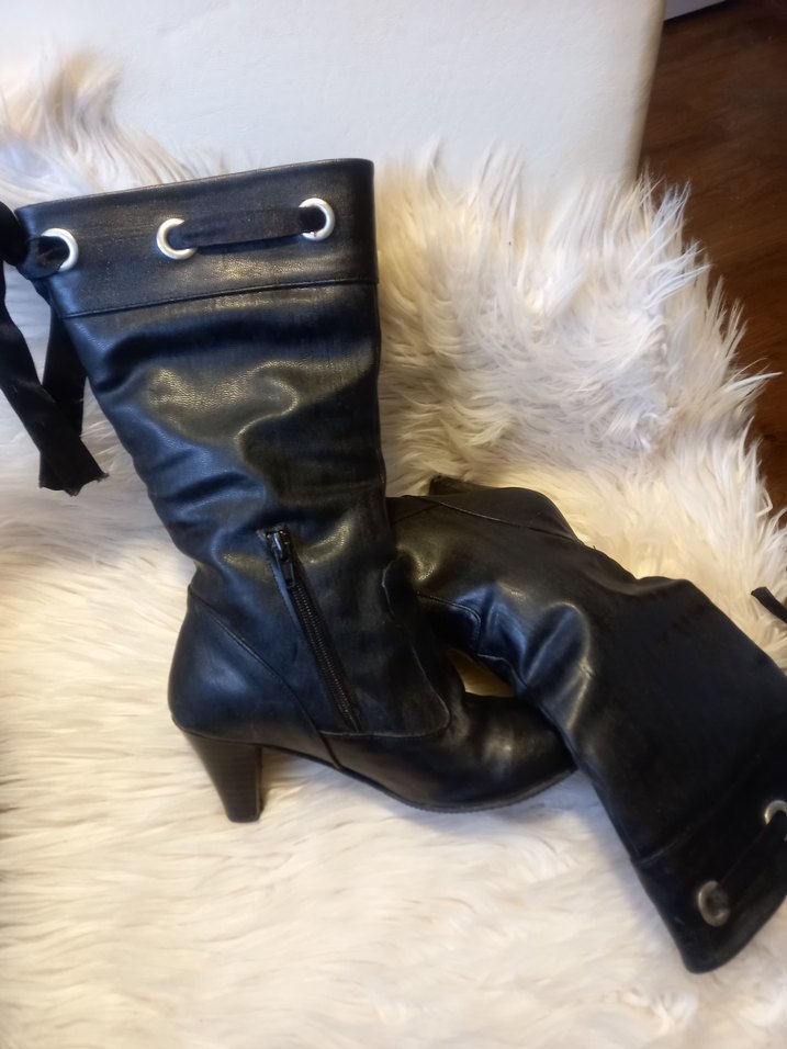 Siyah bağcıklı diz alti - Görsel 2