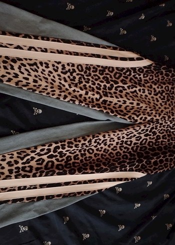 Diğer Kahverengi Leopar Desenli Kadın kot pantolon