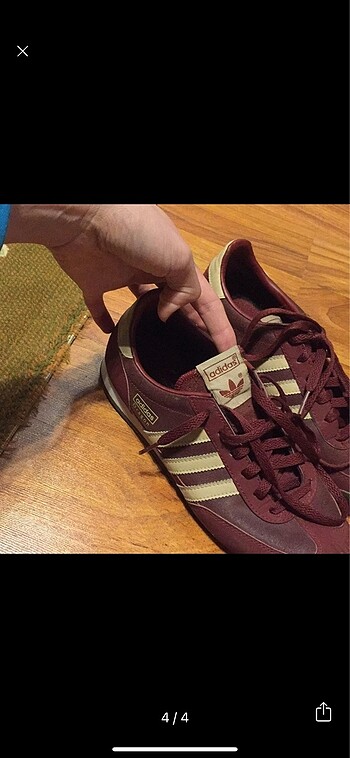 38 Beden bordo Renk Adidas Dragon spor ayakkabı
