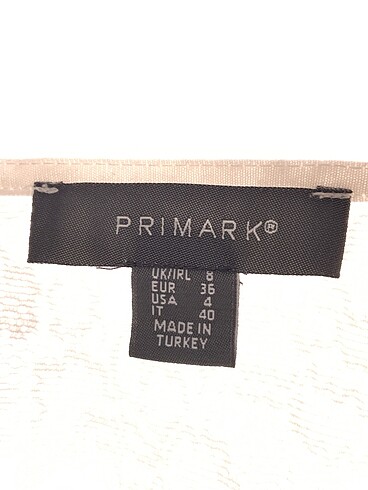 36 Beden beyaz Renk Primark Bluz %70 İndirimli.