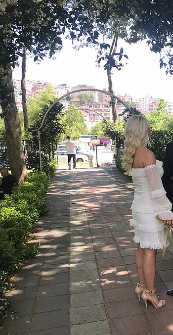 m Beden beyaz Renk Nikah elbisesi
