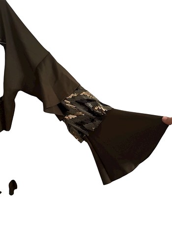 Kahverengi Fırfırlı Uzun Kollu Sweatshirt - Görsel 2