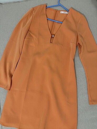 xs Beden turuncu Renk Mango Elbise
