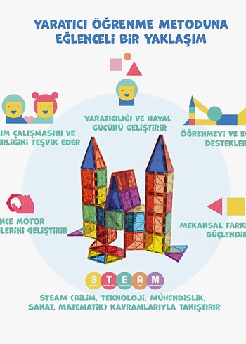 Beden MAGLY 72 Parça Manyetik Eğitici Oyuncak