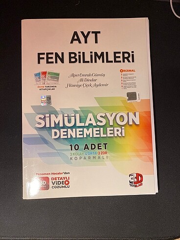 3D ayt fen bilimleri denemeleri