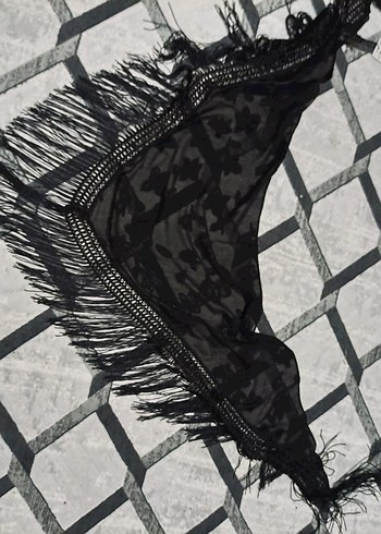 Stradivarius Sifon Puskullu Siyah Esarp İki Adet