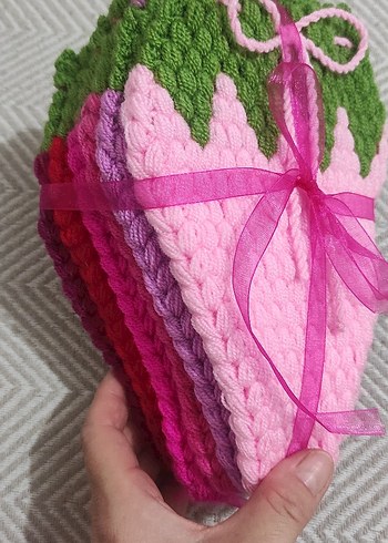 Nakışlı Renkli Banyo lifi - Görsel 2