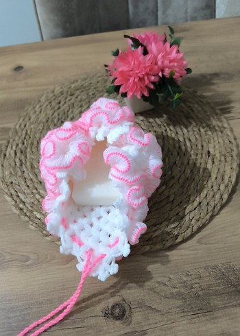 Pembe Nakışlı banyo lifi - Görsel 5