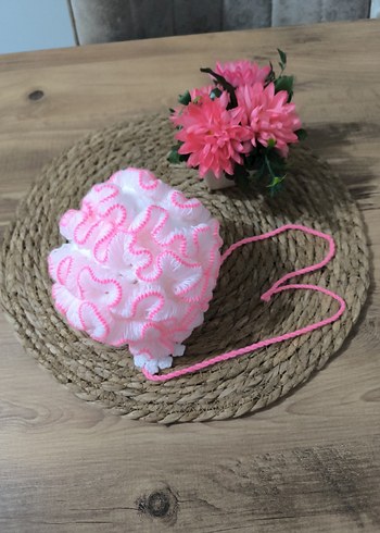 Pembe Nakışlı banyo lifi - Görsel 3