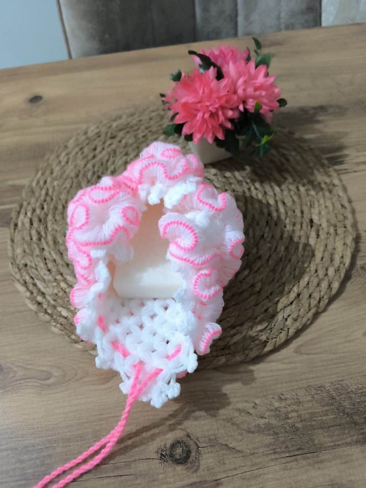 Pembe Nakışlı banyo lifi - Görsel 5