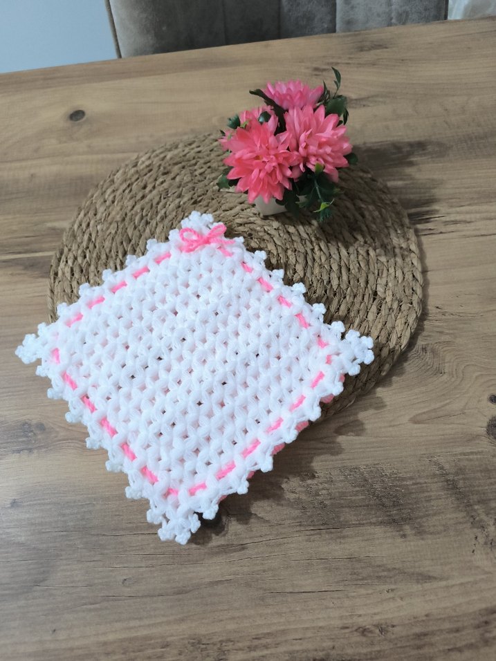 Pembe Nakışlı banyo lifi - Görsel 2