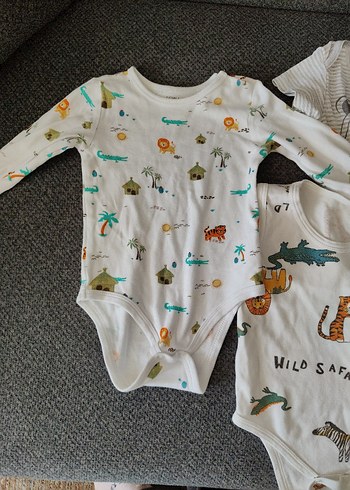 Bebek Erkek Bohem Uzun Kollu çıtçıtlı Body - Görsel 2