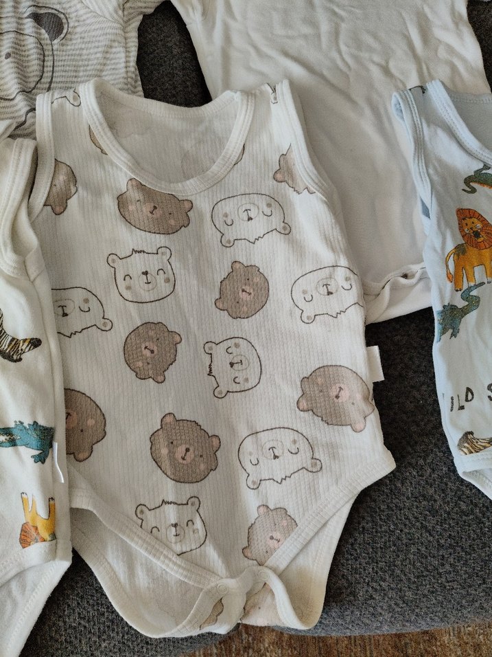 Bebek Erkek Bohem Uzun Kollu çıtçıtlı Body - Görsel 5