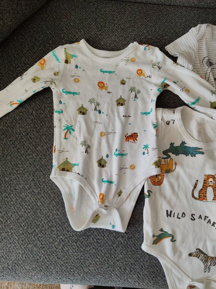 Bebek Erkek Bohem Uzun Kollu çıtçıtlı Body - Görsel 2