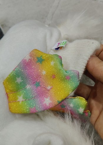 Renkli Bağlamalı Kız Çocuk Unicorn Terlik - Görsel 3