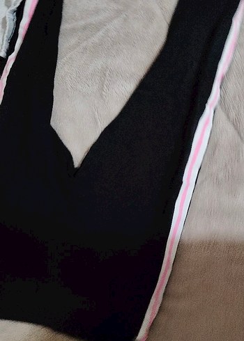 Kız Çocuk Siyah Pamuklu Uzun Kollu eşofman - Görsel 3