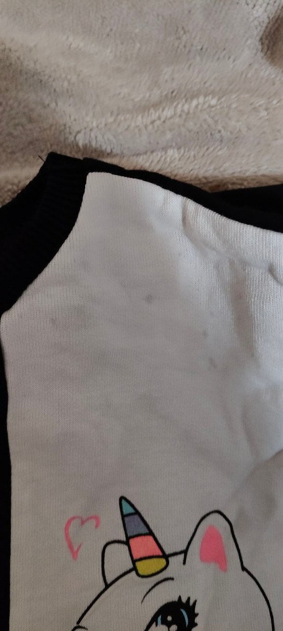 Kız Çocuk Siyah Pamuklu Uzun Kollu eşofman - Görsel 5