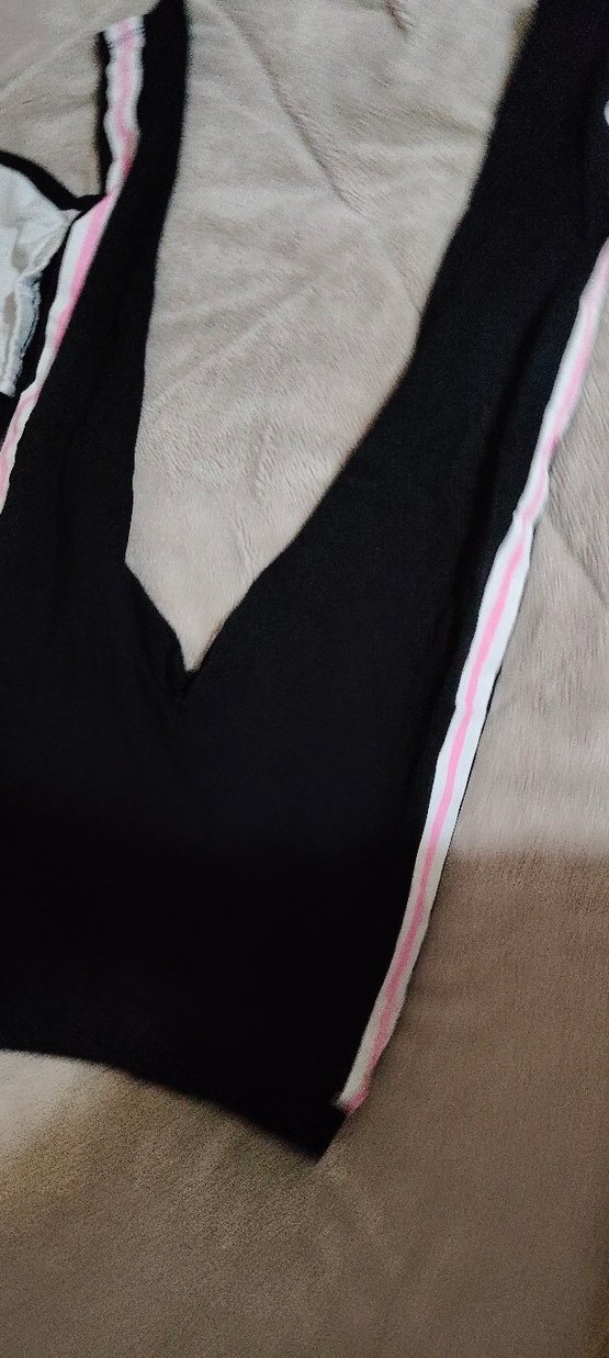 Kız Çocuk Siyah Pamuklu Uzun Kollu eşofman - Görsel 3