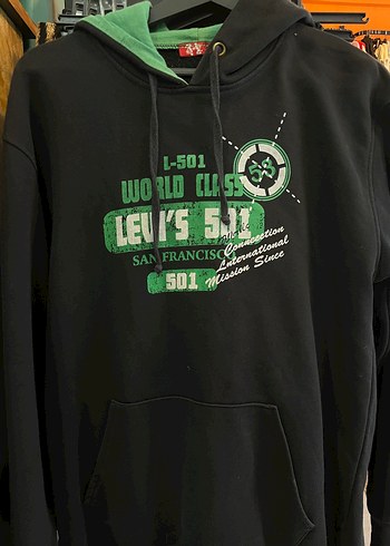 Levis Levi S Siyah Kapusonlu Sweatshirt