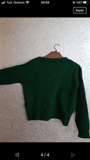 universal Beden Oversize yeşil kazak