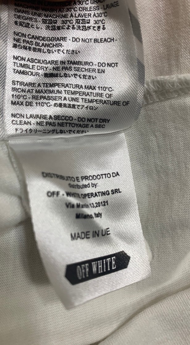 Off-White Beyaz Minimal Tişört orjinaldır — görsel 8/9